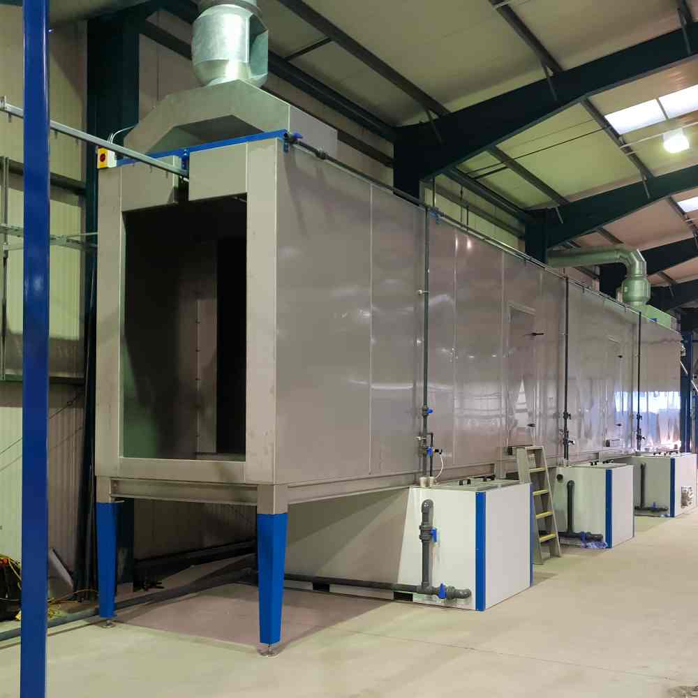 Chemical spray pretreatment systems