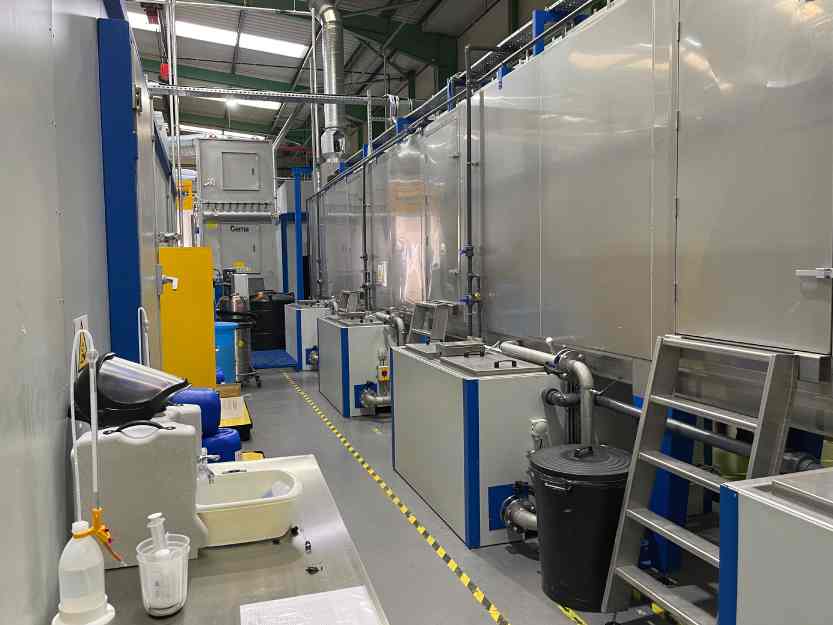 Chemical spray pretreatment systems